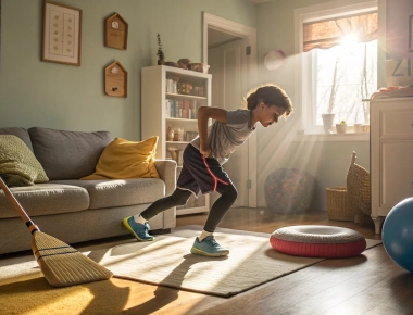 8 Creative Balance Exercises with Household Items